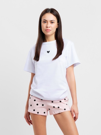 Пижама женская (футболка, шорты) KAFTAN Cute, размер 40-42