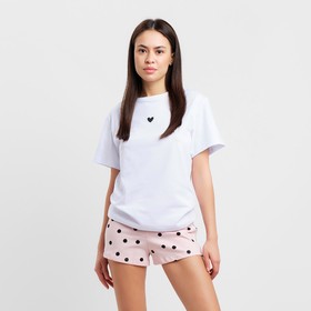 Пижама женская (футболка и шорты) KAFTAN "Cute" размер 44-46