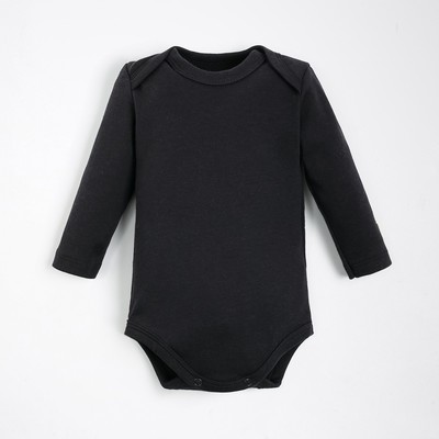 Боди детское «Крошка Я» BASIC LINE, рост 62-68 см, чёрный