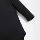 Боди с дл.рукавом Крошка, Я BASIC LINE, рост 68-74 см, черный - Фото 3