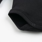 Боди с дл.рукавом Крошка, Я BASIC LINE, рост 74-80 см, черный 9615555 - фото 10432340
