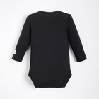 Боди с дл.рукавом Крошка, Я BASIC LINE, рост 74-80 см, черный 9615555 - фото 10432341