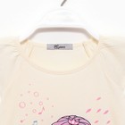 Комплект (футболка/юбка) для девочки, цвет светло-бежевый/розовый, рост 122 см - Фото 6