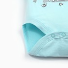 Боди детский, цвет мятный, рост 56 см - фото 54746038