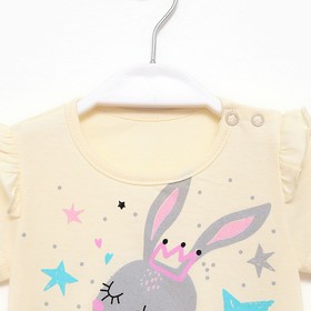 

Футболка для девочки, цвет светло-бежевый, рост 86 см