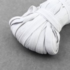 Резинка бельевая, 10 мм, 25 м, цвет белый - Фото 2