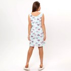 Ночная сорочка женская для беременных, цвет бирюзовый, размер 46 - Фото 4