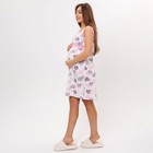 Ночная сорочка женская для беременных, цвет розовый, размер 46 - Фото 3