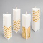 Набор свечей "5 элемент", 5,3х4х15 см, белый - Фото 2