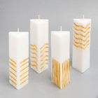 Набор свечей "5 элемент", 5,3х4х15 см, белый - Фото 3