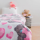 Плед Павлинка Медвежонок Тедди 150х200см, розовый, аэрософт 190 г/м, 100% полиэстер - фото 24217844