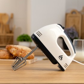 {{photo.Alt || photo.Description || 'УЦЕНКА Миксер Luazon LMR-02, ручной, 180 Вт, 7 скоростей, 2 насадки, бело-чёрный'}}