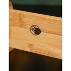 Набор банок фарфоровых для специй на бамбуковой подставке BellaTenero, 6 предметов: 50 мл, цвет белый - фото 6888525