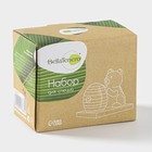 Набор для специй BellaTenero «Мишка с ульем», солонка 40 мл, перечница, 40 мл, на бамбуковой подставке, фарфор, белый - Фото 6