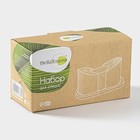 Набор для специй BellaTenero, солонка 60 мл, перечница 60 мл, ёмкость для зубочисток, на бамбуковой подставке, фарфор, белый - Фото 8