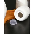 Набор фарфоровый для специй на бамбуковой подставке BellaTenero, 3 предмета: солонка 70 мл, перечница 70 мл, сахарница с ложкой 260 мл, белый - Фото 7