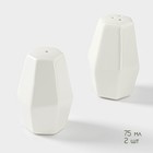 Набор для специй на деревянной подставке BellaTenero, 4 предмета: солонка 75 мл, перечница 75 мл, салфетница, ёмкость для зубочисток, цвет белый - Фото 5