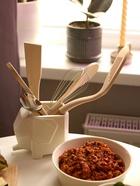 Кухонные принадлежности BellaTenero «Слонёнок», 5 предметов, на подставке, фарфор, белые - Фото 18