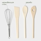 Кухонные принадлежности BellaTenero «Слонёнок», 5 предметов, на подставке, фарфор, белые - Фото 3