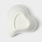 Соусники BellaTenero «Сердце», 125 мл, на бамбуковой подставке, набор 3 шт., керамика, белые - Фото 8