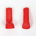 Сапоги резиновые для собак, высокие, размер L (6 х 4, 4 х 9 см), красные - Фото 5