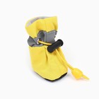 Ботинки для собак «Уют» с утяжкой, набор 4 шт., размер 4 (5×4 см), жёлтые - Фото 2