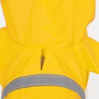 Дождевик для собак, размер М (ДС 25-30, ОГ 33-35, ОШ 21-25 см), жёлтый - Фото 6
