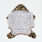 Комбинезон для собак, демисезонный, с подкладом, размер XS, ДС 22, Ог 34 см, камуфляжный - Фото 13