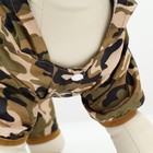 Комбинезон для собак, демисезонный, с подкладом, размер XS, ДС 22, Ог 34 см, камуфляжный - Фото 9