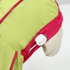 Комбинезон для собак, демисезонный, размер XS, ДС 21, Ог 29, ОШ 19 см, с сумкой, салатовый - Фото 7