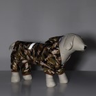 Комбинезон для собак, демисезонный, с подкладом, размер М, ДС 27, Ог 42, см, камуфляжный - Фото 15