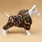 Комбинезон для собак, демисезонный, с подкладом, размер М, ДС 27, Ог 42, см, камуфляжный - Фото 3