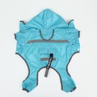 Комбинезон для собак, демисезонный с козырьком, размер М (ДС 32, Ог 45, ОШ 35 см), голубой - Фото 13