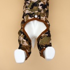 Комбинезон для собак, демисезонный с подкладом, размер L (ДС 32, Ог 48 см), камуфляжный - Фото 4