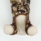 Комбинезон для собак, демисезонный с подкладом, размер L (ДС 32, Ог 48 см), камуфляжный - Фото 8