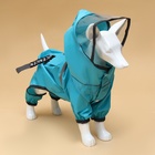 Комбинезон для собак, демисезонный с козырьком, размер 3XL (ДС 50, Ог 67, ОШ 51 см), голубой - Фото 5