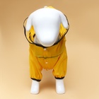 Комбинезон для собак, демисезонный с козырьком, размер 3XL (ДС 50, Ог 67, ОШ 51 см), жёлтый - Фото 3