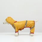 Комбинезон для собак, демисезонный, размер XL (ДС 31-33, ОГ 47-49, ОШ 35-37 см), жёлтый - Фото 5