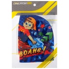 Шапочка для плавания детская ONLYTOP «На волне», тканевая, обхват 46-52 см - Фото 8