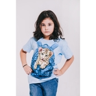 Футболка детская Collorista 3D Little tiger, возраст 4-6 лет, рост 110-122 см, цвет голубой - Фото 2