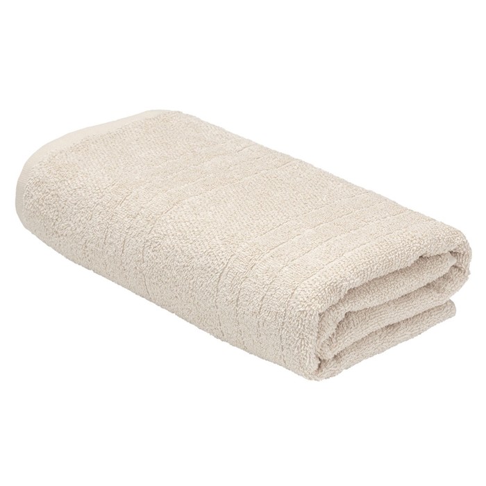 Махровое полотенце, размер 50х80 см, цвет кремовый