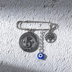 Брошь - булавка «Счастливая монета», длина 3,5 см - Фото 3