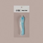Зубная щётка, складная, 18,3 см, цвет синий/белый - фото 8635624
