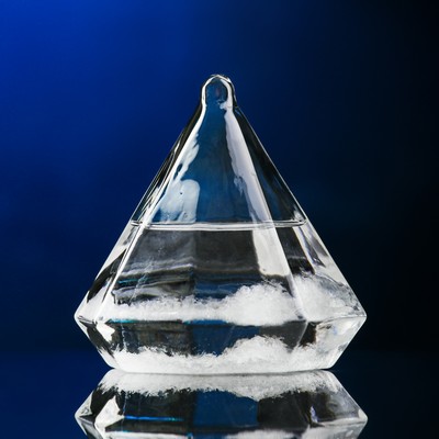 Барометр-штормгласс TAKE IT EASY «Кристалл», 8×10 см, белый