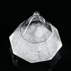Барометр - штормгласс "Кристалл" 8х10см, белый - фото 8996139