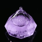 Барометр - штормгласс "Кристалл" 8х10см, фиолетовый - фото 8996143