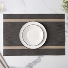 Салфетки сервировочные на стол Доляна «Рона», 4 шт., 45×30 см, коричневые - Фото 4