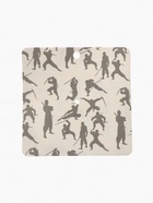 Значок «Япония» кот с нунчаками, цвет чёрно-красный в серебре - Фото 4