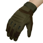 Перчатки тактические Storm tactic, XL, доп защита, олива - Фото 3
