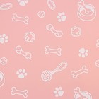 Коврик силиконовый под миску «Паттерн», 30х40 см, розовый - Фото 6
